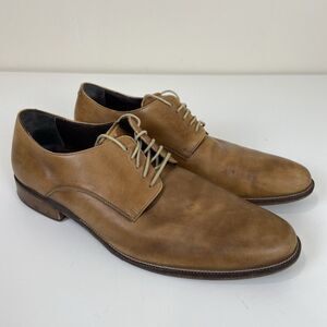 Cole Haan Williams Plain Toe Leather Oxford Dress Shoes Mens 12 Brown C12206